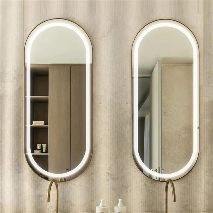 large oval bathroom mirror