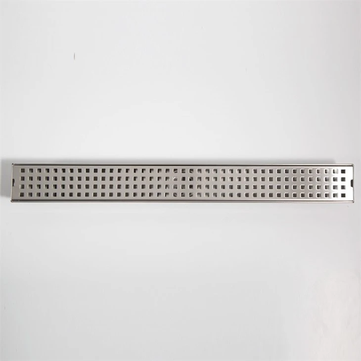 Brushed Nickel Linear Drain