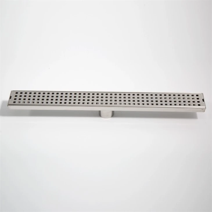 Brushed Nickel Linear Drain