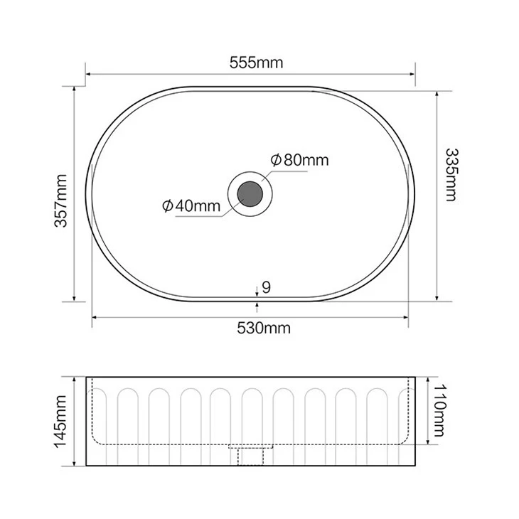bathroom sink dimensions uk
